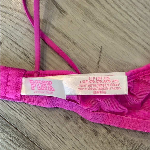 PINK Victoria's Secret Hot Pink Bra - Picture 3 of 4